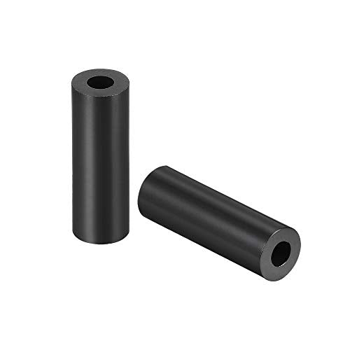 uxcell Nylon Round Spacer Washer 3.2mm ID 7mm OD 18mm Height for M3 Screws Black 100Pcs - size: 3.2mmx7mmx18mm