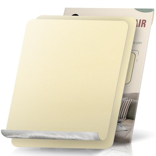 2-Piece Canvas Repair Patch Kit - 9x11 Inch Self-Adhesive, Waterproof Fabric Repair Patches for Boat Cover, Sofa, Chair, Couch, Tent Bag (Beige Yellow) - color: Canvas Beige Yellow, size: 9" x 11"