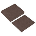 uxcell Felt Furniture Pads, 8-inch x 7-inch Self Adhesive Cuttable Anti Scratch Square Floor Protectors for Furniture Legs Hardwood Floor, Brown 8Pcs - size: 8-inch x 7-inch