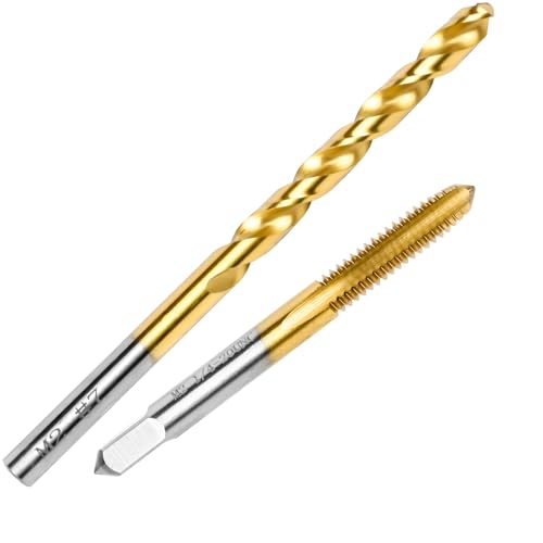 1/4"-20 UNC Tap and #7 Drill Bit Set,M2 HSS Threading Drill and Tap Set - size: 1/4"-20 UNC Tap & #7 Drill