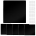 Sosation 6 Pack Ceiling Cover Plate Wall Hole Cover, Black, 7 Inch - color: Black, size: 7 Inch