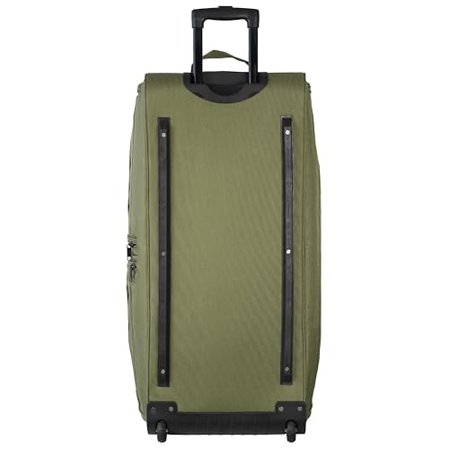 US Army ROMEO 36-inch Extra-Large Tactical Duffel Bag with Wheels | Heavy Duty Material, Molle Webbing, Water Resistant Military Rolling Bag for Travel, Deployment, Camping - Tactical Green - color: Tactical Green, size: 36-inch XL
