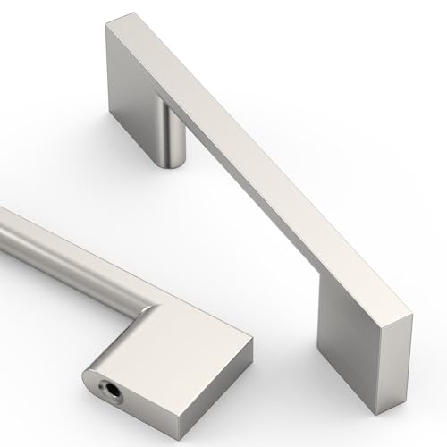 Asidrama 10 Pack 3 Inch(76mm) Brushed Satin Nickel Kitchen Cabinet Handles, Cabinet Pulls Kitchen Cabinet Hardware for Cupboard Drawer Pulls - color: Brushed Satin Nickel, size: 3" Hole Center(76mm), style: 10 Pack