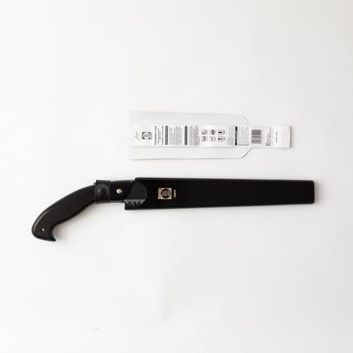 Saboten Japanese Pruning Saw with Wood Sheath, Fluorine-Coated High-Carbon Steel Blade, Precision Pull Cut Hand Saw for Tree Branches – forest Originals, Made in Japan - size: 240mm (9.4 inch)