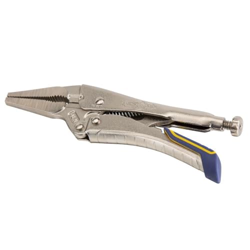 IRWIN VISE-GRIP Locking Pliers, Fast Release, Long Nose with Wire Cutter, 6-Inch (IRHT82583)