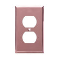 ENERLITES Duplex Receptacle Metal Wall Plate, 1-Gang, Polished Rose Gold - color: Polished Rose Gold, size: Standard Size