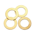 PATIKIL M20x32x2mm Flat Washers, 4PCS Brass Automotive Drain Plug Gaskets Flat Ring Oil Crush Washer Spacers for Faucets Garden Bolts Screws Hose, Golden - size: M20x32x2mm