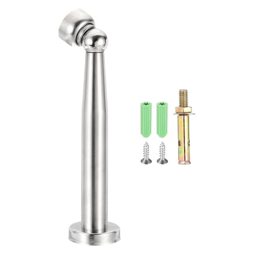 uxcell 7.5" Magnetic Door Stoppers, Wall Floor Mounted Magnetic Door Catch Holder, Stainless Steel Door Stops for Bedroom, Bathroom, Kitchen, Office, Silver - size: 7.5"