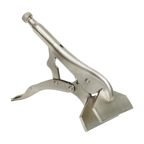 HFS(R) 10" Locking Sheet Metal Clamp - 2 Pack Welding Locking Plier ，Heavy Duty High Carbon Steel with Nickel Plating for Secure, Distortion-Free Gripping
