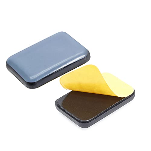 Self-Adhesive Teflon Furniture Sliders, 35 x 25mm, 24 Pcs - size: 35mm x 25mm Rectangle