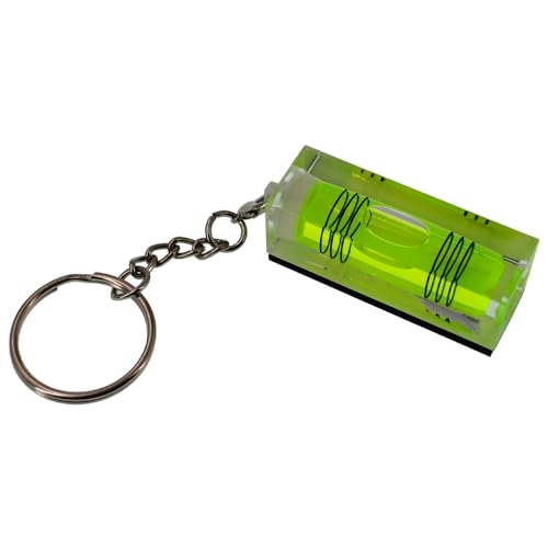 2 high-precision mini three line bubble level gauges, small household key hanging chain level ruler (magnetism, 44x15x17mm) - size: 44x15x17mm, style: magnetism