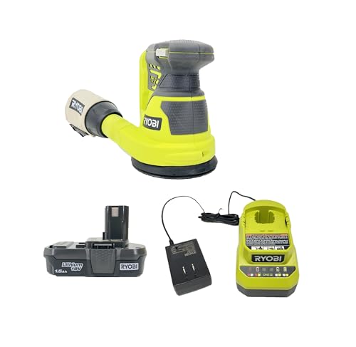 RYOBI 18-Volt Cordless 5 in. Random Orbit Sander Kit with Battery and Charger (NO Retail Packaging, Bulk Packaged)