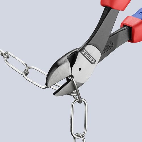 Knipex 7422250SBA 10-Inch High Leverage Angled Diagonal Cutters - Comfort Grip - style: 10-Inch, Angled, Comfort Grip