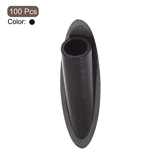 MECCANIXITY 9mm Plastic Pocket Hole Plugs,Wood Plugs for Pocket Hole Jig Working Tool Accessories,Black Pack of 100 - color: Black