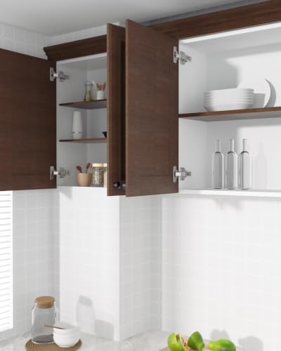 Onemake 10 Pack Full Overlay Soft Close Cabinet Hinges, Stay at Will 105° Concealed Hinge, Smooth Slow Self Closing, 3D Adjustment, Clip-on Plate, Frameless Hidden Door Hardware for Kitchen Cupboard - size: Full Overlay