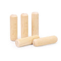 3/8" x 1-1/4" Wooden Dowel Pins, FoDau770 Fluted Wood Dowel Rods, Natural Beech Wood Dowel Pegs for Crafts, Woodworking, DIY Furniture - 200 Pieces - size: 3/8" x 1-1/4"