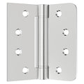 Self-Closing Door Hinges 4Inch 304 Stainless Steel Hinges Spring Hinge Heavy Duty Hinges with Square Rounded 5/8" Radius Corner Adjustable Tension 2 Pack - style: C hole - Square&Round