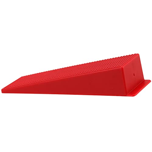 JAPCHET 400 PCS Tile Leveling System Wedges Reusable for 1/8, 1/16, 1/32 Inch Spacers for Tile Leveler Installation, Red
