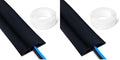 Amazon Basics Floor Cord Cover, 6ft Length, 2.6" Diameter, Cable Protector, Black (Pack of 2) - size: 72 x 2.6 x 0.6 inches (Pack of 2)