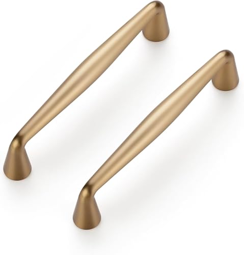Ravinte Champagne Bronze Cabinet Handles Solid Handles,3-1/2 Inch,10 Pack - color: Champagne Bronze, size: 3-1/2 Inches Hole Center