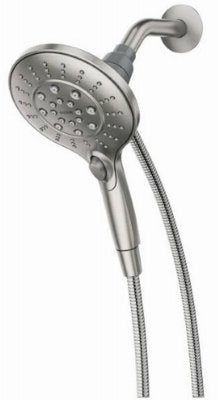 Moen Engage Spot Resist Brushed Nickel Six-Function 5.5-Inch Removable Handheld Showerhead with Magnetic Docking System, 26112SRN, (Pack of 2) - color: Spot Resist Brushed Nickel, size: 5.5-Inch (Pack of 2)