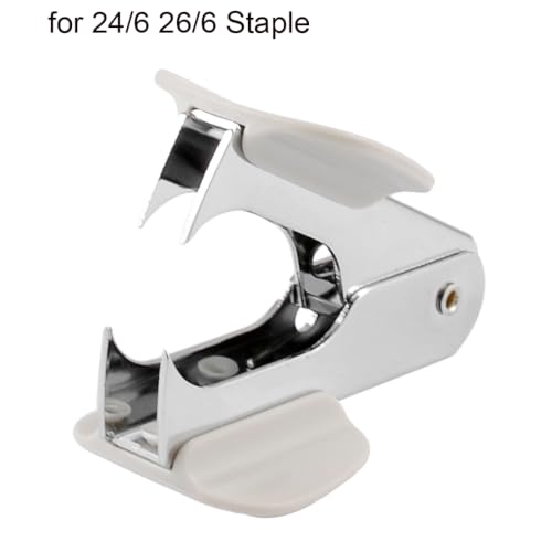 Uxcell a13041200ux0072 Students Steel Jaw Style Staples Remover Puller White for 24/6 26/6 Staple