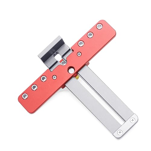 Cabinet Hardware Jig for Handles and Knobs, Aluminum Alloy Drill Guide Sleeve Drawer Pull Wood Adjustable Drill Template Guide Tool Set Punch Locator for Installing Handles