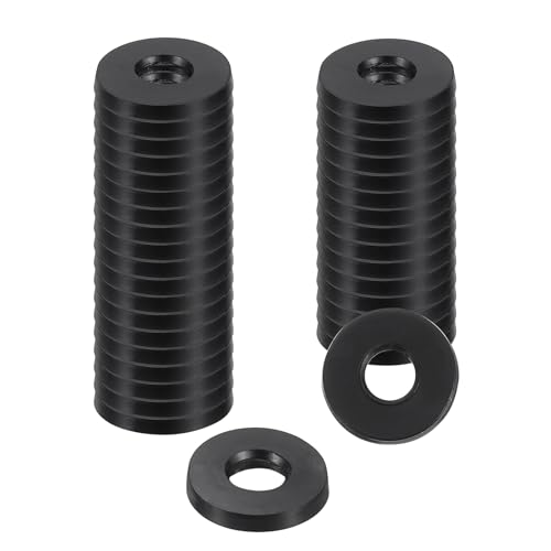 uxcell 36Pcs Rubber Washers, 1/2 OD x 1/4 ID x 0.06" Thickness Flat Washers for Bolts Spacers, Shower Head, Plumbing, Hose Connecting - size: 1/2 OD x 1/4 ID x 0.06"