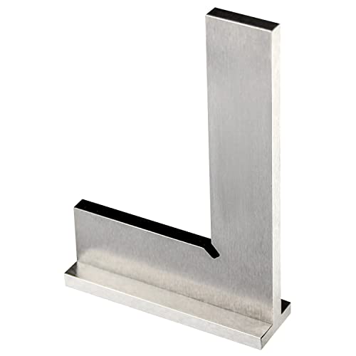 Precision Machinist Square 3 Inch Engineer Square 90 Degree Right Angle Ruler Ground Hardened Steel with Seat 3 x 2 Inch - size: 3 x 2 inches