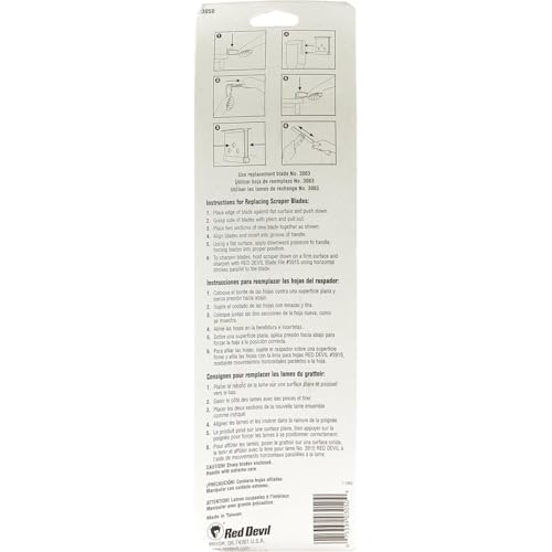 Red Devil 3050 2-1/2" Double-Edge Paint Scraper - size: 2.5 inch, style: Double Edge