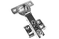 Berta (4 Pieces) Full Overlay Frameless European Hinges 105 Degree 2-Cam 4-Way Adjustable Concealed Kitchen Cabinet Door Hinges with Screws - size: 4