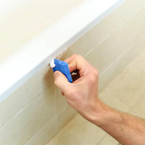 10 PCS Silicone Caulking Tool Set, Sealant Finishing Tool, Caulk Remover Tool, Portable Sealant Scraper, Reuse Grout Scraper for Kitchen Bathroom Floor Window Sealant Sealing Sink (Blue) - style: 10PCS