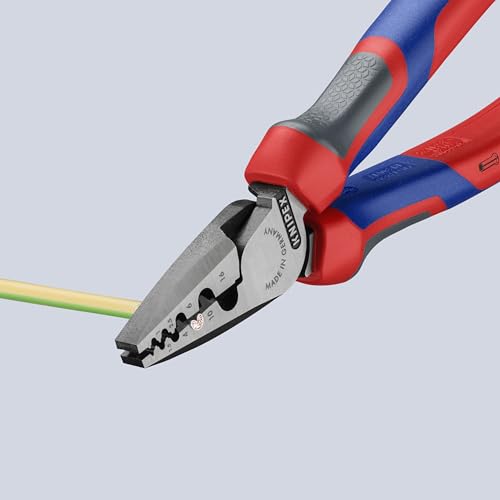 KNIPEX 97 72 180 Comfort Grip Crimping Pliers For Cable Links