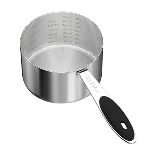 1PCS 1CUP(237ml) Dog Cat Food Scoop, Measuring Cup with Inner Scale - size: 1 cup