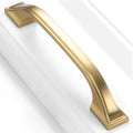 Brushed Gold Cabinet Pulls 3-3/4 Inch Drawer Pulls 10 Pack 8222 - color: Brushed Gold, size: 3-3/4 Inches, style: 10 Pack Arch Pull