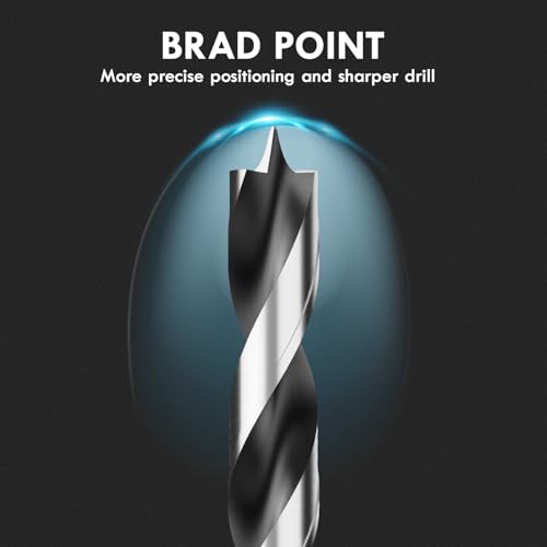 16Pcs 3MM Metric Brad Point Wood Drill Bit Set - size: 0.118" - 16pcs
