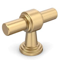 Amerdeco 10 Pack Champagne Bronze Cabinet Knobs 1.46 Inch(37mm) Single Hole Cabinet Handles Rectangle Dresser Knobs Drawer Knobs and Pulls for Bathroom Cabinets ZH0069 - color: Champagne Bronze, size: 1.46" Single Hole