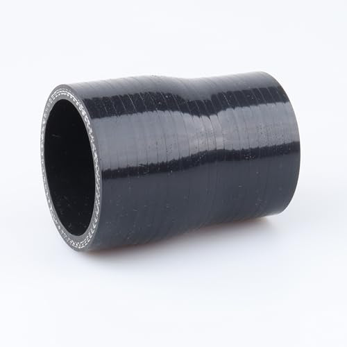 AC PERFORMANCE ID 1-7/8" to 1-5/8" Straight Silicone Hose Reducer Black - color: Black, size: ID 1-7/8" to 1-5/8" (48mm to 42mm)