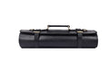Leather Knife Roll Storage Bag, Elastic and Expandable 10 Pockets, Adjustable/Detachable Shoulder Strap, Travel-Friendly Chef Knife Case (Pitch Black, Leather) - color: Pitch Black