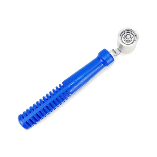 CARTINTS Smoothing Seam Roller Tool, Car Heat Insulation Sound Deadening Application Wheel Roller, Wallpaper Seam Roller, with Steel Roller Head and Anti-Slip Plastic Handle - color: Straight Metal Roller