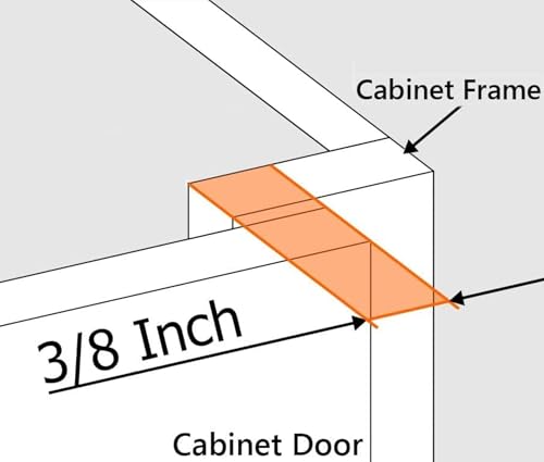 20-Pack 3/8" Overlay Soft Close Face Frame Kitchen Cabinet Hinges - size: 3/8" Overlay