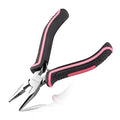 Long Nose Pliers with Serrated Jaw Small Pliers for Jewelry Making 5 Inches for Electronics, Jewelry Making, Wire Cutters for Crafts Working in Tight Areas, Pink Tool for Women - style: Long Nose Pliers