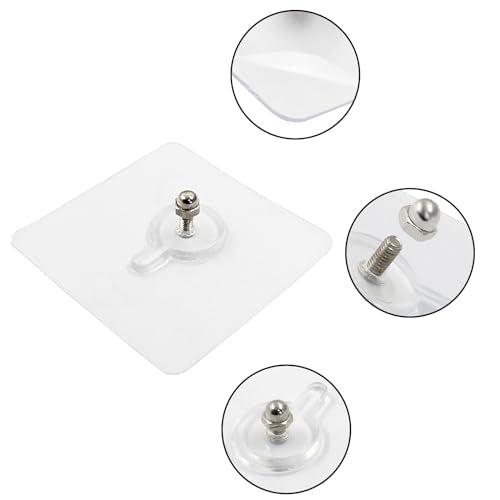 Hitefu Self-Adhesive Wall Hooks, 10pcs, 12mm - size: 12 mm