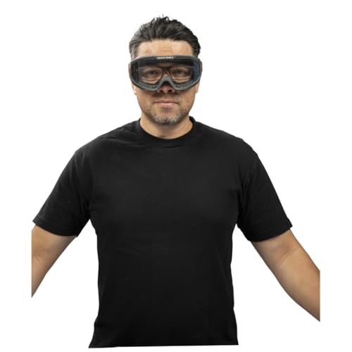 KLEIN TOOLS 60479 Safety Goggles, Clear Lens PPE Eye Protection, Anti-Fog, Scratch-Resistant, UV Protection, Adjustable Vents