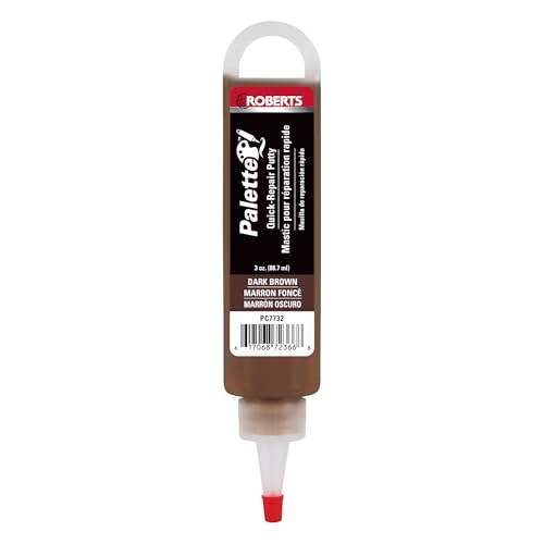 Roberts Palette Quick-Repair Putty for Wood, Laminate & Vinyl - Dark Brown - color: dark brown