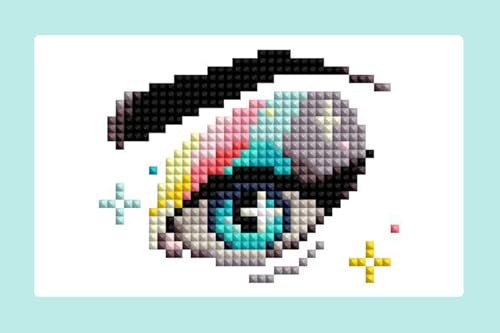 DIAMOND ART CLUB Mini Dazzles - Makeup Diamond Art Kits for Adults - color: Makeup