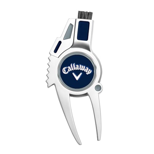 Callaway 4-in-1 Golf Divot Repair Tool - color: Navy/Silver