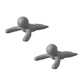 Umbra Buddy Door Stop, Heavy-Duty and Flexible, Soft-Touch Finish, Protects Your Floors, Grey, 2-Pack - size: 2 Pack, style: 2-Pack