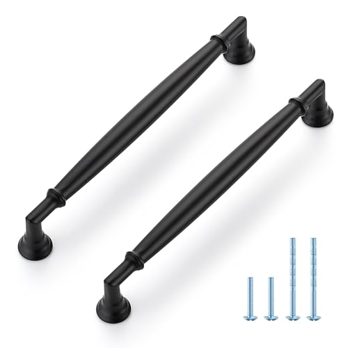 HOME EDIT Matte Black Cabinet Handles 6-1/4 Inch Pulls 20 Pack - color: Matte Black, size: 6-1/4 inches Hole Center