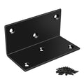 2x4 Corner Brackets for Wood, Heavy Duty L Brackets 90 Degree,4 Pack - size: Black-4pcs